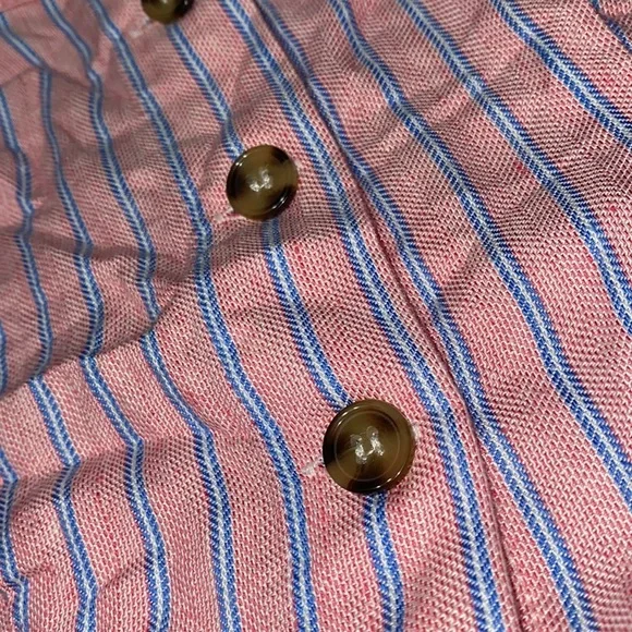 NWOT Blue & pink striped tank top - Picture 4 of 4